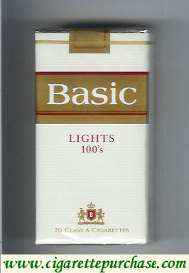 Basic Lights 100s cigarettes soft box design 2